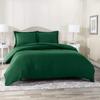 100% Egyptian Cotton 3Pc Duvet Set, King Size - 3Pc (1pc Duvet Cover + 2Pc Pillowcases), Hotel Quality 800 TC, 600 GSM,Hunter Green, (90"x102") view 2