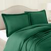 100% Egyptian Cotton 3Pc Duvet Set, King Size - 3Pc (1pc Duvet Cover + 2Pc Pillowcases), Hotel Quality 800 TC, 600 GSM,Hunter Green, (90"x102") view 3