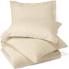 100% Egyptian Cotton 3Pc Duvet Set, King Size - 3Pc (1pc Duvet Cover + 2Pc Pillowcases), Hotel Quality 800 TC, 600 GSM,Beige Cream, (90"x102") view 1