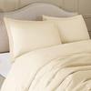 100% Egyptian Cotton 3Pc Duvet Set, King Size - 3Pc (1pc Duvet Cover + 2Pc Pillowcases), Hotel Quality 800 TC, 600 GSM,Beige Cream, (90"x102") view 3