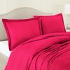 100% Egyptian Cotton 3Pc Duvet Set, King Size - 3Pc (1pc Duvet Cover + 2Pc Pillowcases), Hotel Quality 800 TC, 600 GSM,Hot Pink, (90"x102") view 3