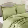 100% Egyptian Cotton 3Pc Duvet Set, King Size - 3Pc (1pc Duvet Cover + 2Pc Pillowcases), Hotel Quality 800 TC, 600 GSM,Sage Olive Green, (90"x102") view 3