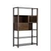 Boraam Selma Bookcase, Right Facing, Cappuccino view 1