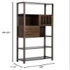 Boraam Selma Bookcase, Right Facing, Cappuccino view 3