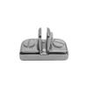 Prolinemax 3 Way Inside Shelf Connector Clip 3/16'' Tempered Glass Shelf 5 Pc Chrome view 1