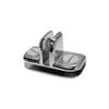 Prolinemax 3 Way Inside Shelf Connector Clip 3/16'' Tempered Glass Shelf 5 Pc Chrome view 3