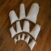 6"x8" COTTON DOUBLE DRAWSTRING MUSLIN BAGS (Natural Color)-Set Of 100 view 3