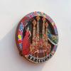 Barcelona Spain Wood Fridge Magnet Travel Souvenir Gift Collection Home Kitchen Decoration Magnetic Sticker, Barcelona Spain Refrigerator Magnet view 3