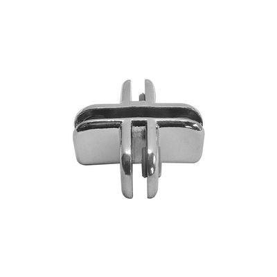 Prolinemax 50 Pc Chrome 4 Way Inside Shelf Connector Clip 3/16" Tempered Glass Shelf
