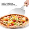 Pizza Spatula Round Shovel Stainless Steel Pizza Peel Paddle Wooden Handle Baking Tool Metal Pie Server Cake Holder view 3