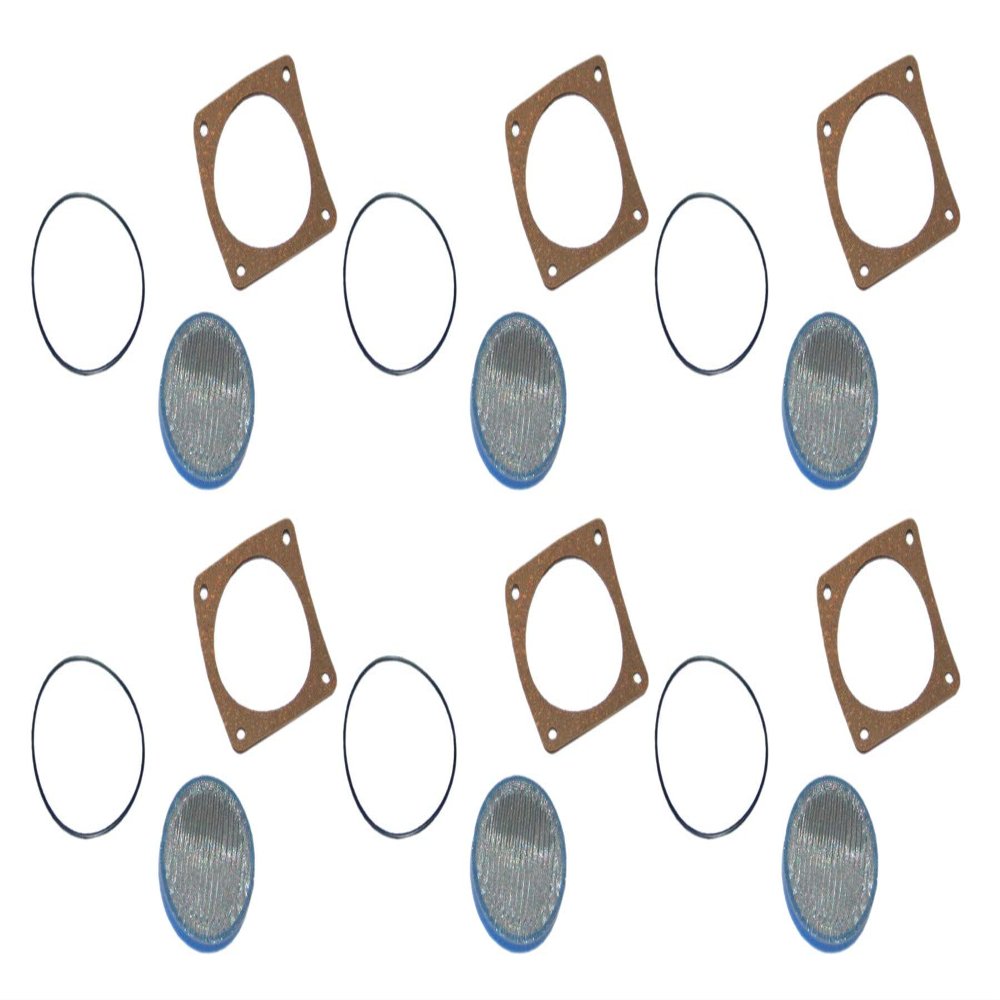 6 (Six) SSC 126G 3005719 Pump Strainer Suntec Screens Mectron w/Gaskets & 'O' Rings Fit Riello Burners ONLY