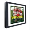 CountryArtHouse ESPN Magazine Display Solid Wood Frame - Complete with Acrylic, Backing, and White Mat - Fits Any Magazine Measuring 10" x 12" view 2