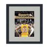 CountryArtHouse Sports Illustrated (94-Current) Magazine Display Solid Wood Frame - Acrylic, Backing, and Gray Mat - Fits Magazine Sized 8" x10 1/2" view 1