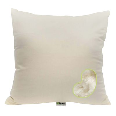 Bean Products Euro Size Premium Kapok Pillow - Breathable, Eco-Friendly and Durable Organic Cotton Fabric Neck Pillow - Soft and Supportive for Neck Support and Comfort - Made in The USA, 26" x 26"