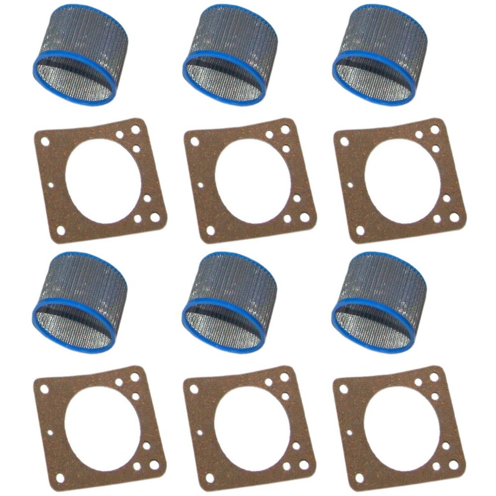 6 (Six) SSC 110/3715171/ RS917/ 'B' Pump Strainer Screen w/Gaskets Fit Suntec 2-Stage Pump Screen