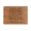 LifeSong Milestones Personalized 55th Wedding Anniversary Guest Book for Couple 55 Years of Marriage Celebration, Wooden Walnut Signature Registry Guest Book for Fifty Fifth Wedding (Walnut (Egvd))