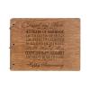 LifeSong Milestones Personalized 45th Wedding Anniversary Guest Book for Couple 45 Years of Marriage Celebration, Wooden Walnut Signature Registry Guest Book for Forty Fifth Wedding (Walnut (Egvd))