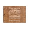 LifeSong Milestones Personalized 45th Wedding Anniversary Guest Book for Couple 45 Years of Marriage Celebration, Wooden Walnut Signature Registry Guest Book for Forty Fifth Wedding (Walnut)