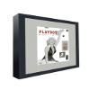 Playboy Magazine Modern Solid Wood Picture Frame - Acrylic, Backing, and Grey Mat - Showcase Any Magazine Measuring 8 1/4" x10 7/8" view 2