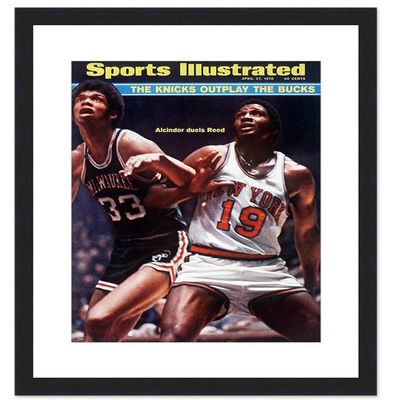 CountryArtHouse Sports Illustrated (1970's) Magazine Solid Wood Frame - Acrylic, Backing, and White Mat - Display Any Magazine Measuring 8 1/4"x11"