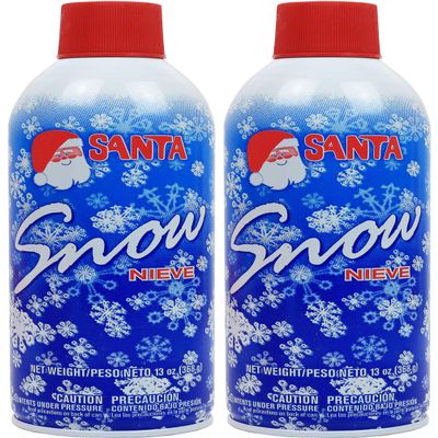 Greenco Snow Spray for Christmas Decoration - Artificial Snow Spray for Christmas Tree, 13 oz - Fake Snow Spray - Christmas Tree Flocking Spray Snow (Pack of 2)