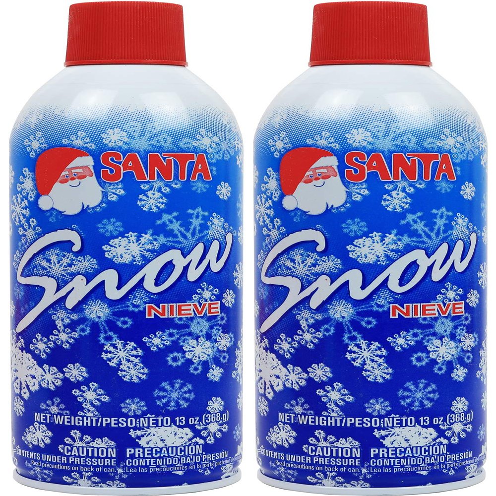 Greenco Snow Spray for Christmas Decoration - Artificial Snow Spray for Christmas Tree, 13 oz - Fake Snow Spray - Christmas Tree Flocking Spray Snow (Pack of 2)