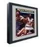 CountryArtHouse Sports Illustrated (1970's) Magazine Solid Wood Frame - Acrylic, Backing, and Grey Mat - Display Any Magazine Measuring 8 1/4"x11" view 2