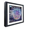 CountryArtHouse Scientific American Magazine Solid Wood Frame - Complete with Acrylic, Backing, and White Mat - Display Magazines Sized 8"x11" view 2