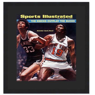 Sports Illustrated (1970's) Magazine Solid Wood Frame - Acrylic, Backing, and Black Mat - Display Any Magazine Measuring 8 1/4"x11"