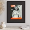 CountryArtHouse LIFE Magazine Solid Wood Picture Frame for Media Sized 10.5" x 13.5" | Black Mat 3" wide | Outer Frame Size 14x17 view 1