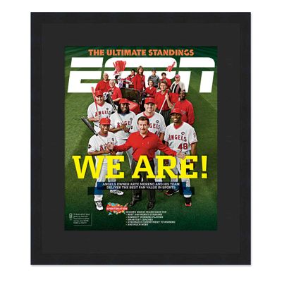 CountryArtHouse ESPN Magazine Display Solid Wood Frame - Complete with Acrylic, Backing, and Black Mat - Fits Any Magazine Measuring 10" x 12"