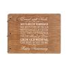 LifeSong Milestones Personalized 50th Wedding Anniversary Guest Book for Couple 50 Years of Marriage Celebration, Wooden Walnut Signature Registry Guest Book for Fiftieth Wedding (Walnut)
