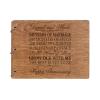 LifeSong Milestones Personalized 50th Wedding Anniversary Guest Book for Couple 50 Years of Marriage Celebration, Wooden Walnut Signature Registry Guest Book for Fiftieth Wedding (Walnut (Egvd))