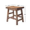 Alaterre Furniture Durango 20-Inch Tall Industrial Wood Dining Stool - Table or Extra Seat - Unique Rustic Industrial Style and Comfort - Farmhouse, Solid Wood Furniture view 3