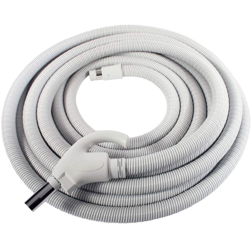 Cen-Tec Systems 91375 50 Ft. Low Voltage Central Vacuum Hose, Light Gray, 50 Ft. Hose