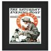 CountryArtHouse Saturday Evening Post Magazine Display Solid Wood Frame - UV Acrylic, Backing, and Black Mat - Fits Magazines Sized 10.75" x 13.75" view 1
