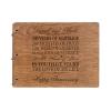 LifeSong Milestones Personalized 30th Wedding Anniversary Guest Book for Couple 30 Years of Marriage Celebration, Wooden Walnut Signature Registry Guest Book for Thirtieth Wedding (Walnut (Egvd))