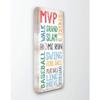 The Kids Room by Stupell Home Run Baseball Typography Canvas Wall Art, 17x40, Multi-Color view 1