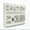 The Stupell Home Dcor Collection Caution Free Range Children Canvas Wall Art, 17x40, Multi-Color view 1