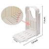 HYAM Bread Slicer, Adjustable Bread/Roast/Loaf Slicer Cutter,Folding Bread Toast Slicer Bagel Loaf Slicer Sandwich Maker Toast Slicing Machine with 5 Slice Thicknesses view 2