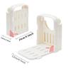HYAM Bread Slicer, Adjustable Bread/Roast/Loaf Slicer Cutter,Folding Bread Toast Slicer Bagel Loaf Slicer Sandwich Maker Toast Slicing Machine with 5 Slice Thicknesses view 3