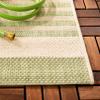 SAFAVIEH Washable Rug Outdoor Courtyard Collection - 2'3" x 12' Runner, Beige & Sweet Pea, Non-Shedding & Easy Cleaning, Ideal for Patio, Entryway, Mudroom, Hallway, Kitchen (CY6062-218) view 4