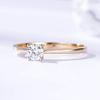 Bansriracha 10K Yellow &White Gold 100% Natural Moissanite D Gemstone Rings for Women Wedding Engagement Bride Gifts Fine Jewelry (6.5) view 4