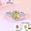BansrirachaDiaspore Sultanite Gemstone Engagement Rings for Women 925 Sterling Silver Color Change Turkey Zultanite Jewelry Gift (6) view 2