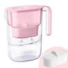 Waterdrop PT-05P Water Filter Pitcher, 7-Cup Capacity, NSF Certified, 5X Longer Filter Life, Up to 200 Gallons, for Fridge, Countertop, and Gift Giving, Reduces PFOA/PFOS, Chlorine, Pink view 1