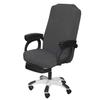 SARAFLORA Office Chair Cover- Large, Grey- Removable Computer Chair Cover for Office Chair with Zipper for Universal Rotating Chair Desk Chair Cover High Back Chair Seat Washable Protector for Pets view 1