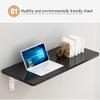 Wall-Mounted Drop-Leaf Table, Floating Small Wooden Desk Desk Workstation Computer Desk, for Office/Laundry Room view 2