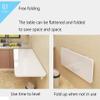 Folding Wooden Wall-Mounted Drop-Leaf Table Desk, for Study, Bedroom, Bathroom or Balcony, Folding Table view 3