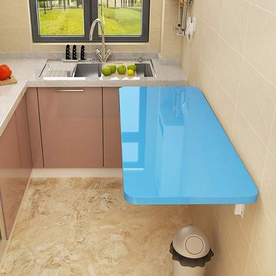Folding Wooden Wall-Mounted Drop-Leaf Table Desk, for Study, Bedroom, Bathroom or Balcony, Folding Table