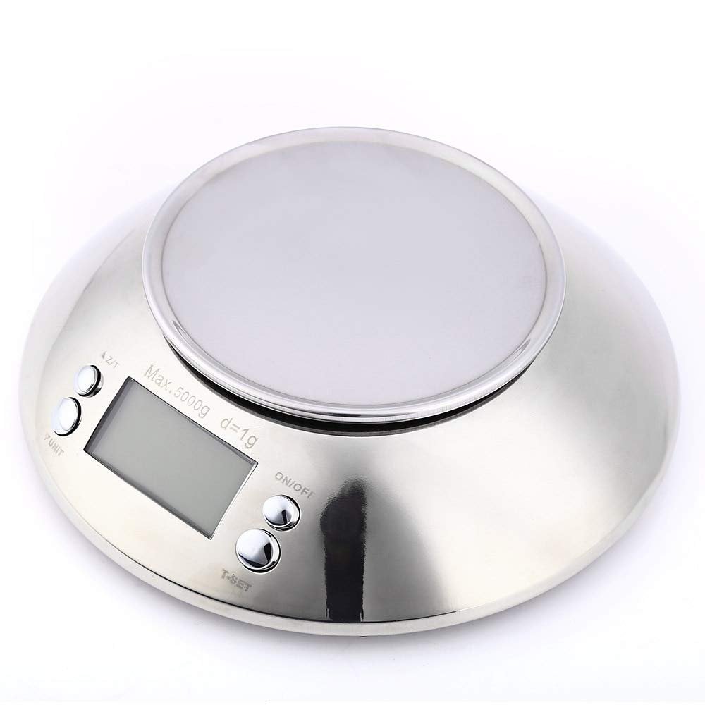 Kitchen Scales Stainless Steel Kitchen Food Scale Lcd Digital Electronic Kitchen Weight Scales With Bowl Alarm Timer Temperature Sensor